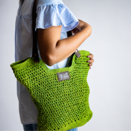 Jute Tote Bag (Green) - Image 3