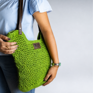 Jute Tote Bag (Green) - Image 2