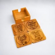 Wooden Coasters Set of 4 - Image 3