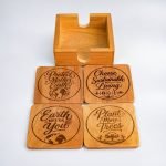 Wooden Coasters Set of 4
